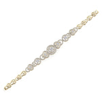 Load image into Gallery viewer, Statement bracelet in yellow gold with white diamonds of 2.53 ct in weight