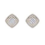 Load image into Gallery viewer, Stud earrings in rose gold with white diamonds of 0.88 ct in weight