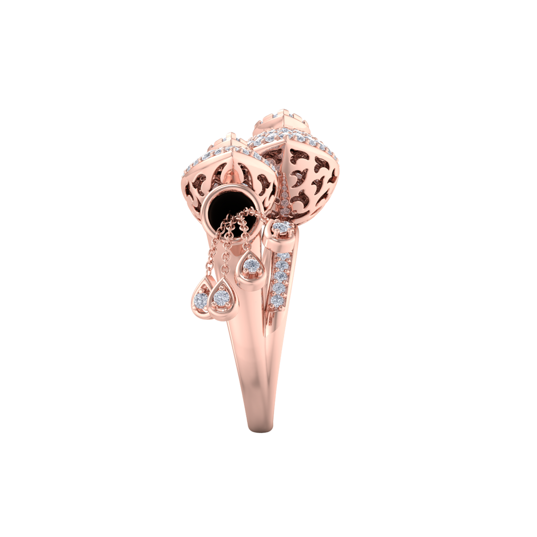 Diamond ring in white gold with white diamonds of 1.73 ct in weight