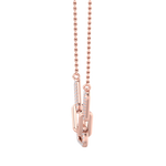 Load image into Gallery viewer, Diamond chain link necklace in yellow gold with white diamonds of 0.33 ct in weight
