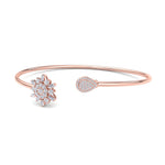 Load image into Gallery viewer, Cuff bracelet in white gold with white diamonds of 0.68 ct in weight
