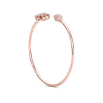 Load image into Gallery viewer, Cuff bracelet in rose gold with white diamonds of 0.68 ct in weight
