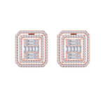 Load image into Gallery viewer, Beautiful Stud Earrings in white gold with white diamonds of 1.88 in weight
