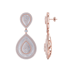 Load image into Gallery viewer, Diamond chandelier earrings in yellow gold with white diamonds of 8.15 ct in weight
