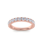 Load image into Gallery viewer, Classic Wedding band in rose gold with white diamonds of 0.96 ct in weight
