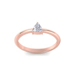 Load image into Gallery viewer, Dainty Diamond ring in yellow gold with white diamonds of 0.25 ct in weight
