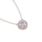 Load image into Gallery viewer, Classic necklace in rose gold with white diamonds of 1.42 ct in weight
