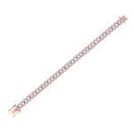 Load image into Gallery viewer, Chain diamond bracelet in white gold with white diamonds of 3.17 ct in weight
