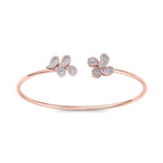 Load image into Gallery viewer, Cuff bracelet in yellow gold with white diamonds of 0.65 ct in weight
