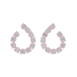 Load image into Gallery viewer, Circle studs in white gold with white diamonds of 5.82 ct in weight
