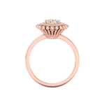 Load image into Gallery viewer, Halo Diamond ring in white gold with white diamonds of 0.34 ct in weight
