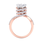 Load image into Gallery viewer, Beautiful Diamond ring in rose gold with white diamonds of 2.04 ct in weight
