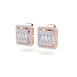 Load image into Gallery viewer, Beautiful Earrings in rose gold with white diamonds of 0.65 ct in weight
