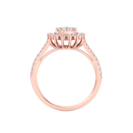 Load image into Gallery viewer, Beautiful ring in rose gold with white diamonds of 0.74 ct in weight
