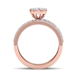Load image into Gallery viewer, Beautiful ring in rose gold with white diamonds of 0.64 ct in weight
