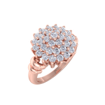 Load image into Gallery viewer, Beautiful ring in rose gold with white diamonds of 1.05 ct in weight
