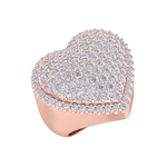 Load image into Gallery viewer, Heart diamond ring in yellow gold with white diamonds of 1.50 ct in weight
