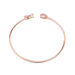 Load image into Gallery viewer, Cuff bracelet in yellow gold with white diamonds of 0.47 ct in weight
