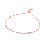 Load image into Gallery viewer, Bar necklace in white gold with white diamonds of 0.31 in weight
