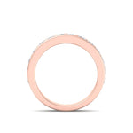 Load image into Gallery viewer, Classic Wedding band in rose gold with white diamonds of 1.01 ct in weight
