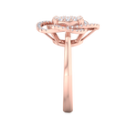 Load image into Gallery viewer, Intricate diamond ring in yellow gold with white diamonds of 0.63 ct in weight
