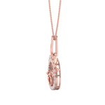 Load image into Gallery viewer, Cute Pendant in rose gold with white diamonds of 0.58 ct in weight
