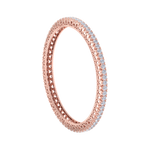 Load image into Gallery viewer, Classic diamond bangle with hearts in white gold with white diamonds of 13.60 ct in weight
