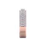Load image into Gallery viewer, Diamond ring in rose gold with white diamonds of 0.85 ct in weight
