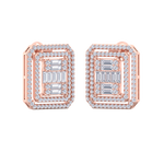 Load image into Gallery viewer, Beautiful Stud Earrings in white gold with white diamonds of 1.88 in weight
