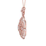 Load image into Gallery viewer, Flower Pendant in yellow gold with white diamonds of 2.43 ct in weight
