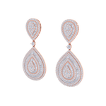Load image into Gallery viewer, Diamond chandelier earrings in yellow gold with white diamonds of 8.15 ct in weight
