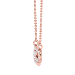 Load image into Gallery viewer, Diamond link necklace in rose gold with white diamonds of 0.25 ct in weight
