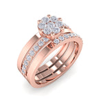 Load image into Gallery viewer, Beautiful ring in rose gold with white diamonds of 0.64 ct in weight
