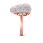Load image into Gallery viewer, Beautiful Happy Heart Diamond ring in rose gold with white diamonds of 2.45 ct in weight
