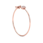 Load image into Gallery viewer, Cuff bracelet in rose gold with white diamonds of 0.47 ct in weight
