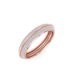 Load image into Gallery viewer, Eternity band in yellow gold with white diamonds of 0.96 ct in weight
