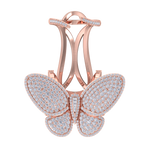 Load image into Gallery viewer, Enchanted butterfly ring in yellow gold with white diamonds of 2.79 ct in weight
