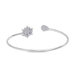Load image into Gallery viewer, Cuff bracelet in rose gold with white diamonds of 0.68 ct in weight
