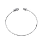 Load image into Gallery viewer, Cuff bracelet in white gold with white diamonds of 0.68 ct in weight
