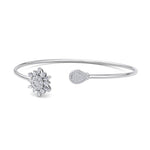 Load image into Gallery viewer, Cuff bracelet in rose gold with white diamonds of 0.68 ct in weight
