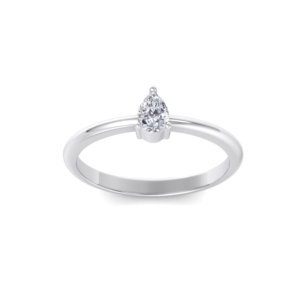Exclusive Diamond ring in rose gold with white diamonds of 0.25 ct in weight