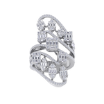 Load image into Gallery viewer, Statement diamond ring in yellow gold with white diamonds of 1.68 ct in weight
