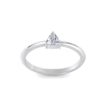 Load image into Gallery viewer, Dainty Diamond ring in yellow gold with white diamonds of 0.25 ct in weight

