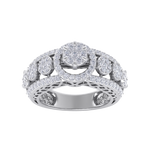 Load image into Gallery viewer, Beautiful ring in yellow gold with white diamonds of 1.28 ct in weight
