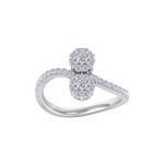 Load image into Gallery viewer, Diamond ring in yellow gold with white diamonds of 0.53 ct in weight
