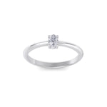 Load image into Gallery viewer, Beautiful Diamond ring in rose gold with white diamonds of 0.25 ct in weight

