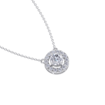 Load image into Gallery viewer, Classic necklace in rose gold with white diamonds of 1.42 ct in weight
