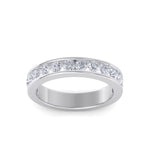 Load image into Gallery viewer, Classic Wedding band in rose gold with white diamonds of 1.01 ct in weight
