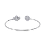 Load image into Gallery viewer, Cuff bracelet in rose gold with white diamonds of 0.57 ct in weight
