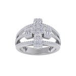Load image into Gallery viewer, Beautiful ring in white gold with white diamonds of 0.91 ct in weight
